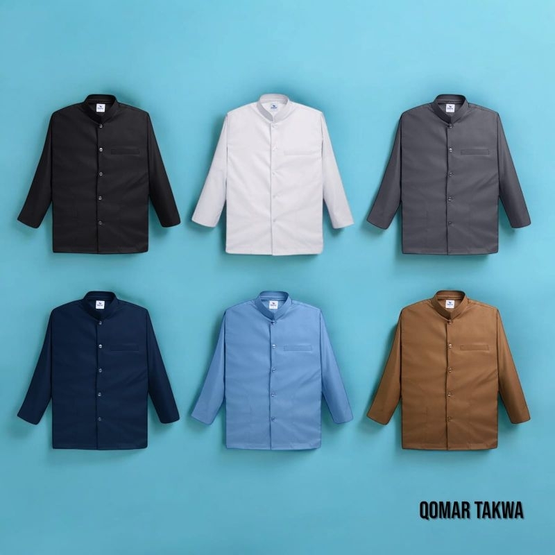 Baju Koko Yateer Qomar Cotton FD / Koko Haibah Premium