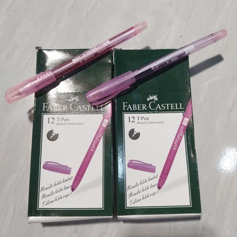 

(dix collection) FABER CASTELL BALLPOINT PEN PULPEN T-PEN PENA 0,7MM Ecer