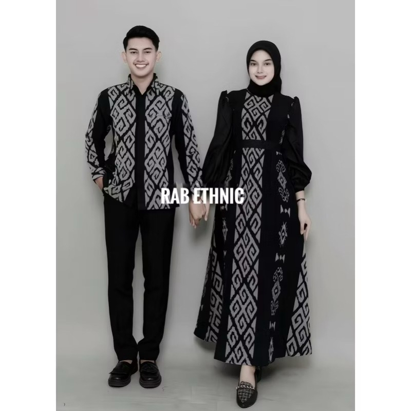 Set baju Kondangan tenun -Baju Tenun -Couple tenun -Couple kondangan tyras