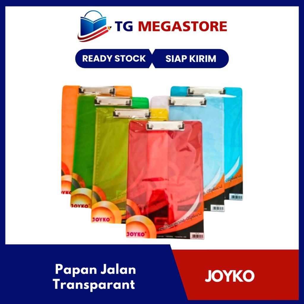 

Clip Board / Papan Jalan JOYKO CLB-63 - TRANSPARANT