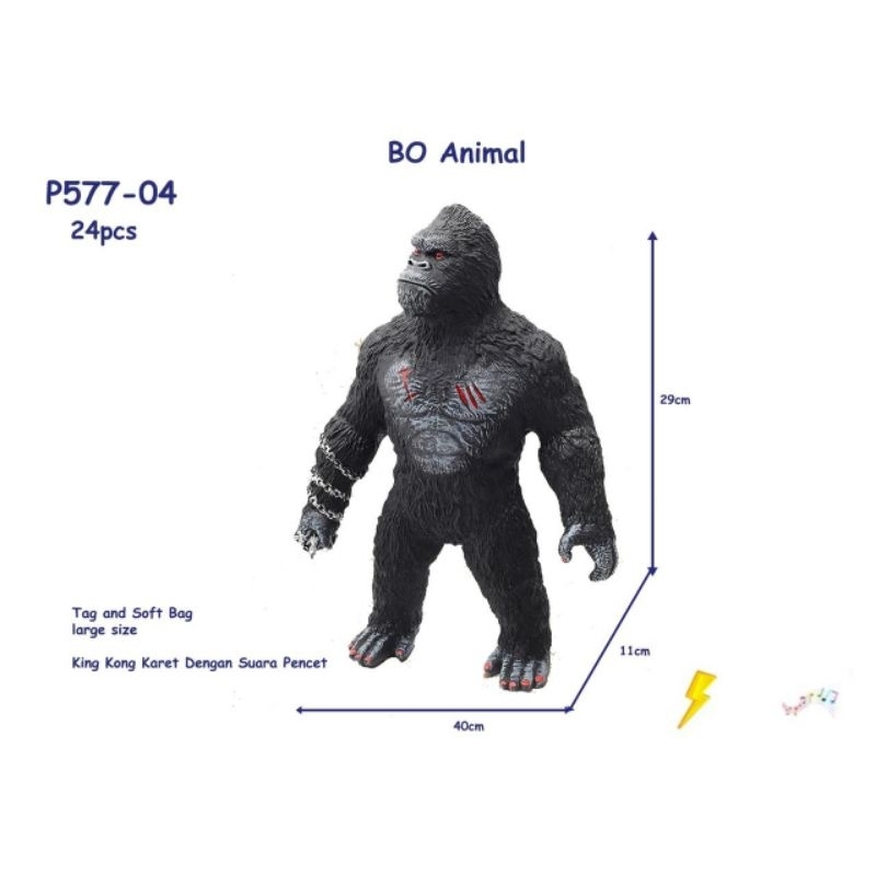 KINGKONG BESAR KARET SUARA PENCET