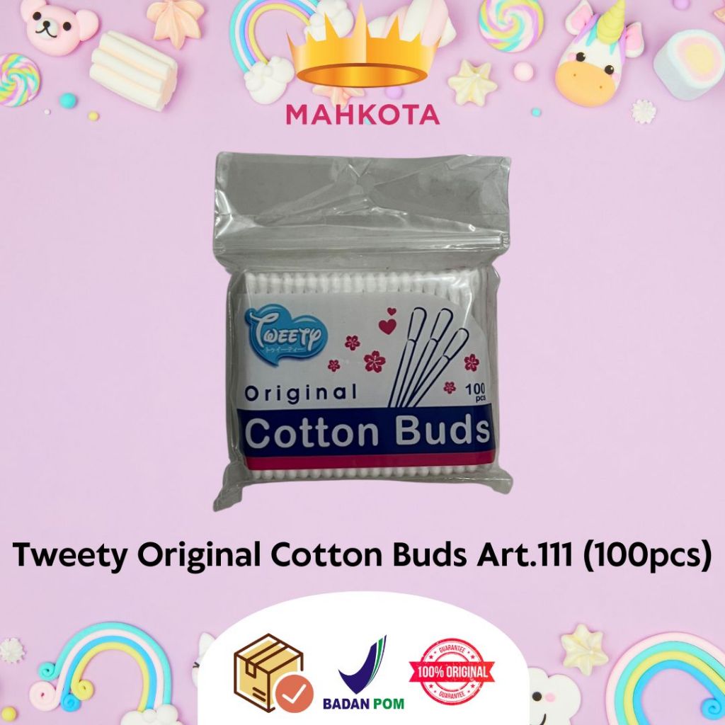 **Mahkotacosmetik**Tweety Original Cotton Buds Art.111 (100pcs)