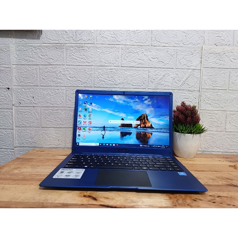Laptop Axioo Slim Mulus.Laptop Axioo Mybook 14E,Intel Celeron N4000,Ram 4,Ssd 128Gb.Mulus,Slim,Tipis