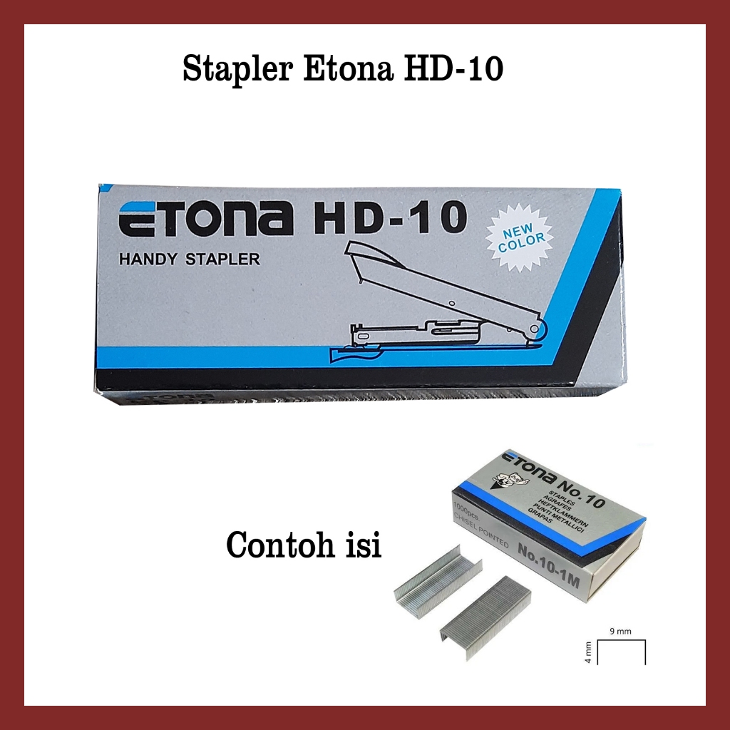 

Stapler ETona HD-10 Uses 50 No.10