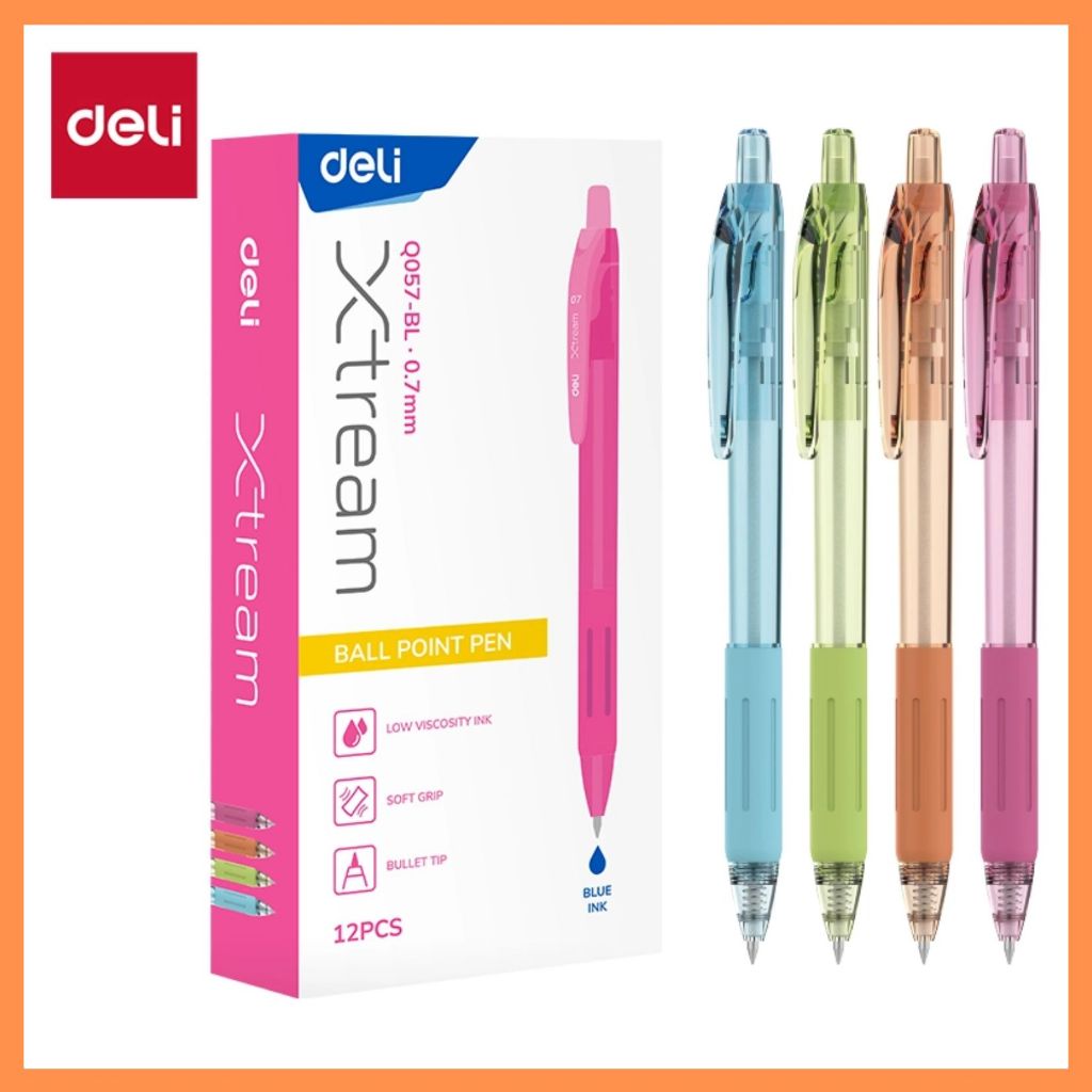 

Deli Ballpoint Q057-BL BIRU (PER PCS)