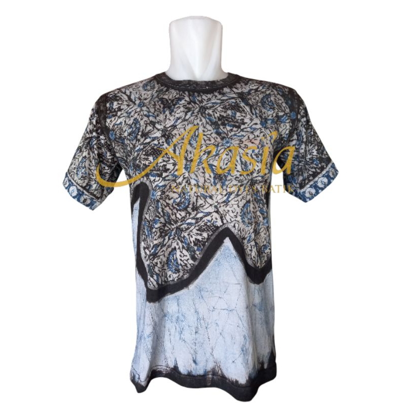 Kaos batik warna alami indigofera