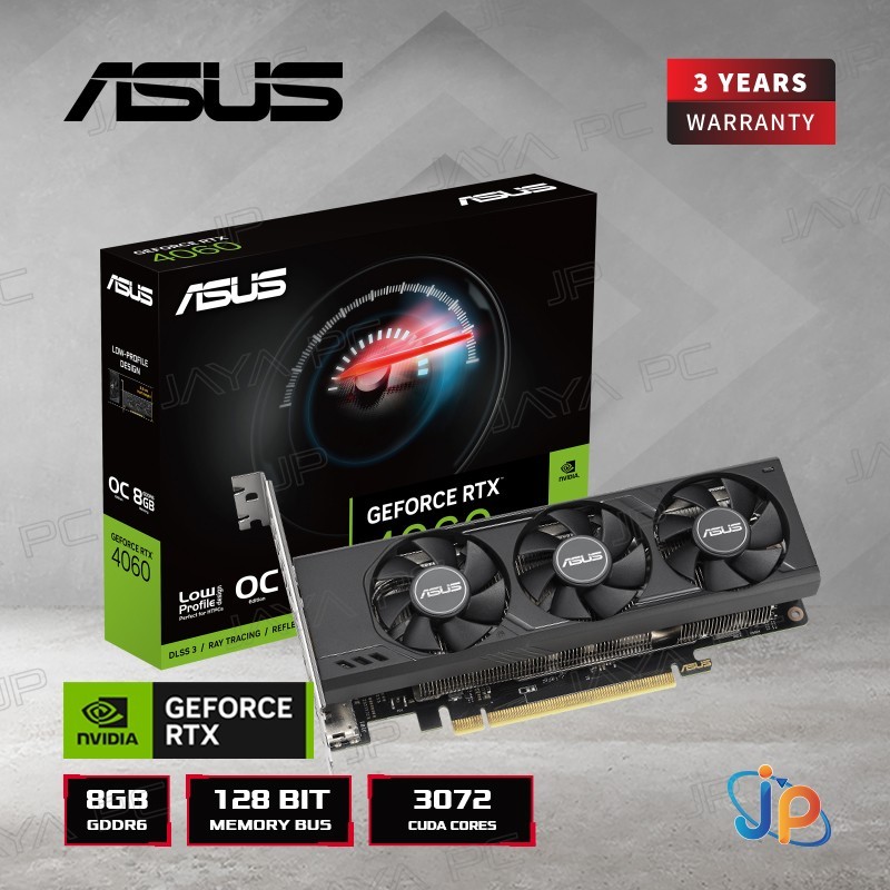 VGA Asus GeForce RTX 4060 LP BRK OC 8GB - 8 GB GDDR6