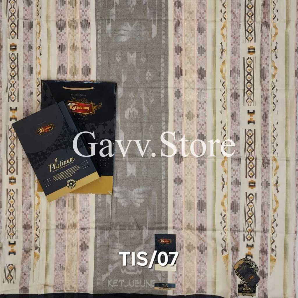 Sarung KETJUBUNG TIS // ORIGINAL Sarung Ketjubung Timbul Ikat Songket
