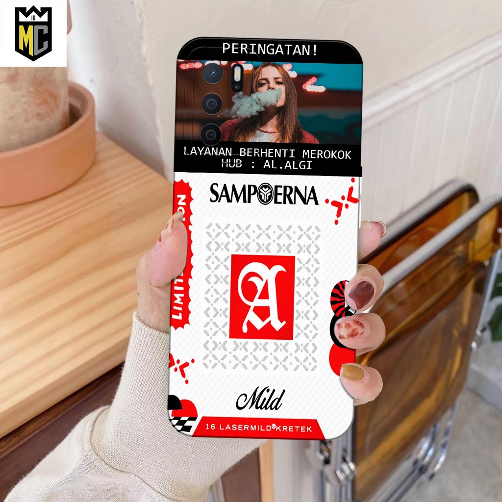 [MCID12] Silikon Case Oppo A16/A54s - Motif Rokok - Softcase Pro Camera, Cassing Handphone, Kondom C