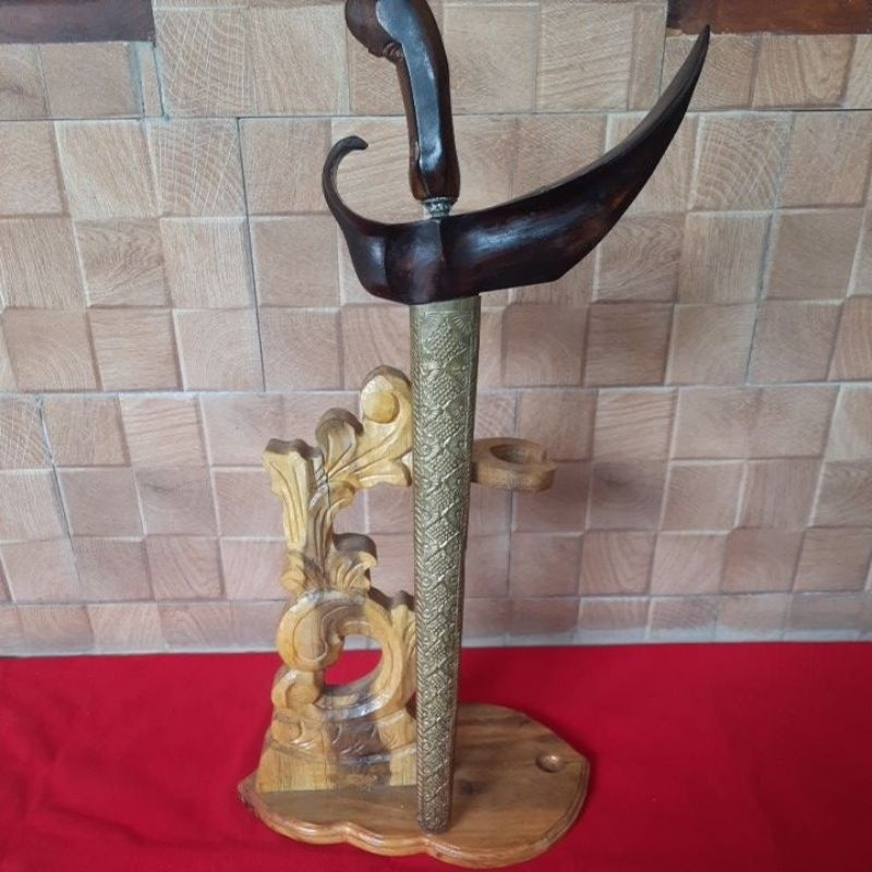 Keris Kyai Jangkung Mahesa Nempuh  Luk 3  Pamor Miring ,Sekar Mayang