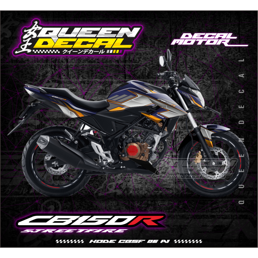 Stiker  Body Motor CB150R Varaisi Bahan Premium / Decal Full Body Aksesoris Motor CB150R - CBSF