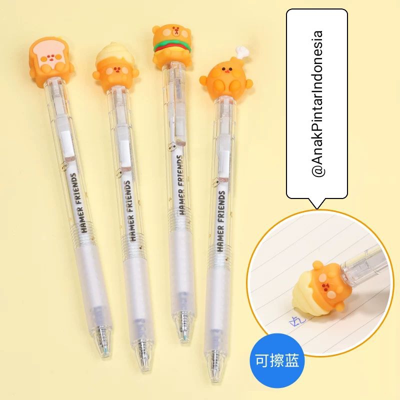 

BOLPEN BISA DIHAPUS HAMER FRIENDS ERASABLE PEN [ KK-7913 ]