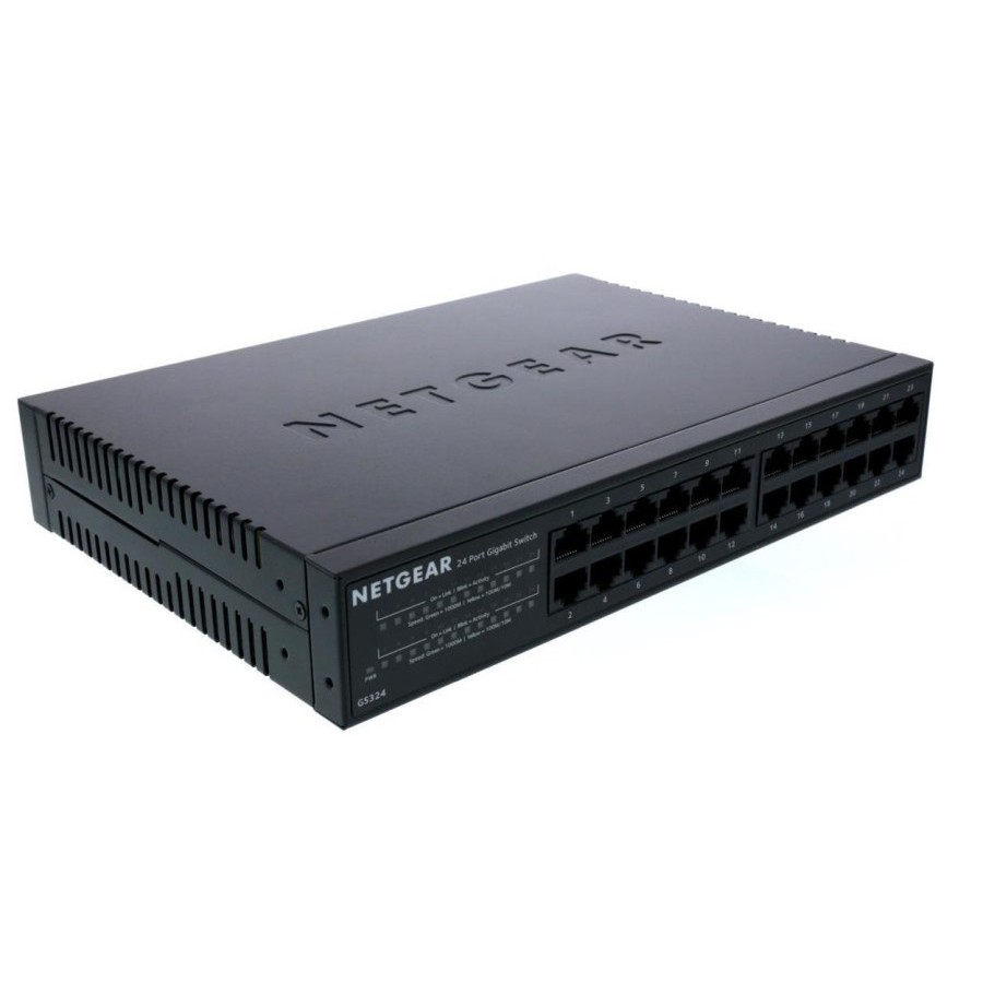 NETGEAR GS324 — 24 Port Gigabit Ethernet Unmanaged Switch