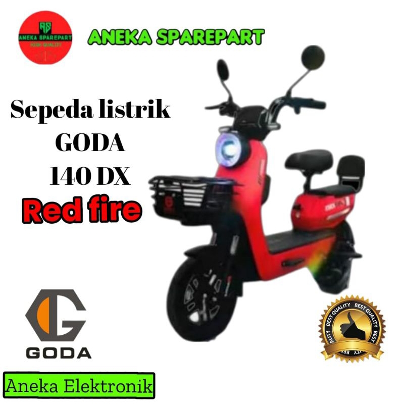 PROMO Sepeda listrik Goda 140 DX Red Fire