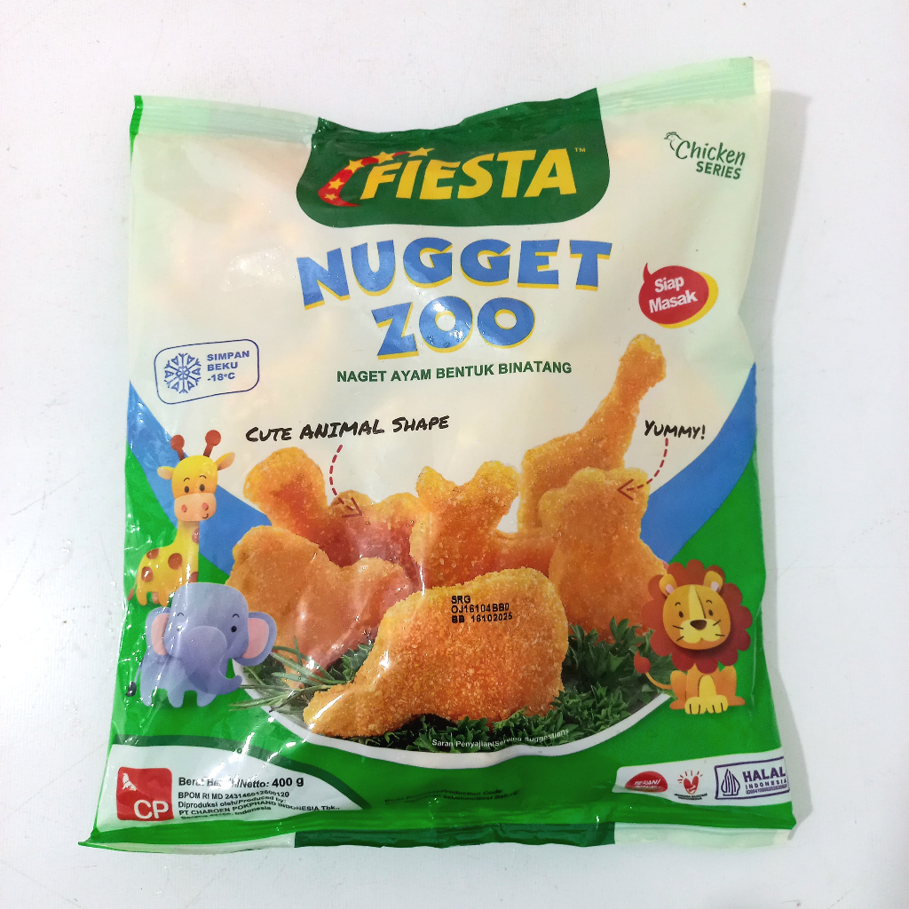 

Fiesta Nugget Zoo 400gr Nugget Ayam Bentuk Hewan