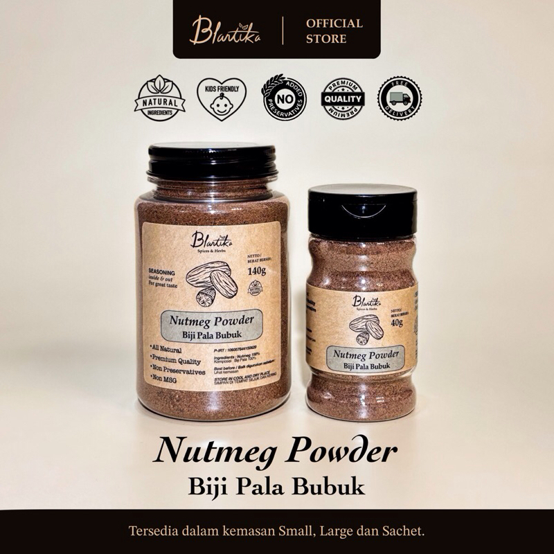 

Blantika - Biji Pala Bubuk Halus / Ground Nutmeg / Pala Giling