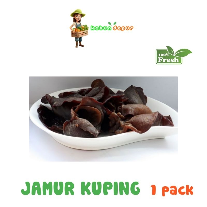 

JAMUR KUPING FRESH Harga per 1 pack -Kebun Dapur-