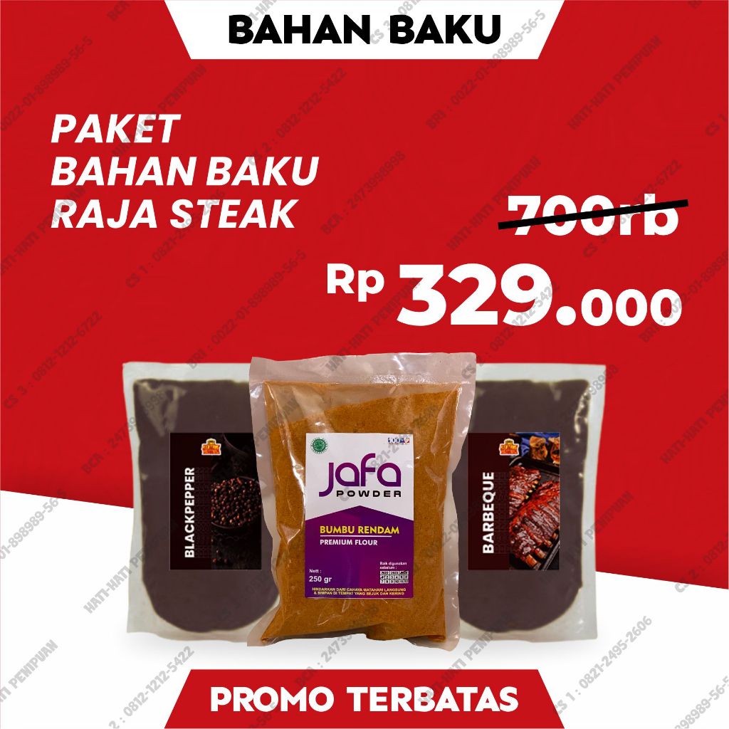 

Paket Bahan Baku Usaha Steak Ayam Viral