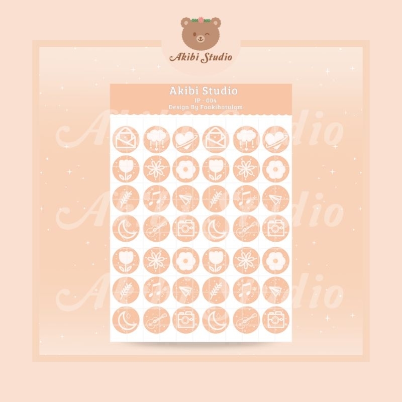 

IP-004 STICKER STAMP STICKER JOURNALING