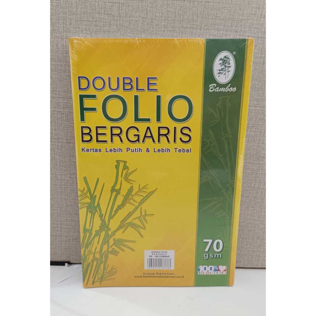 

Double Folio BAMBOO 70gsm isi 100 lembar