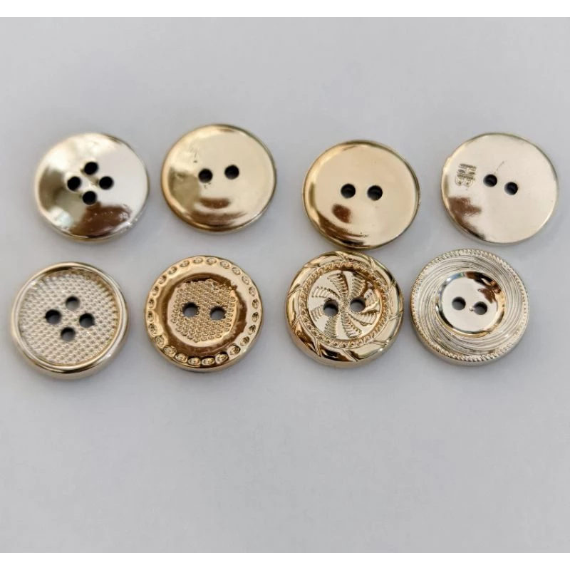 Kancing Jamur UV Rose Gold Gepeng Motif 15 mm untuk gamis dan dress