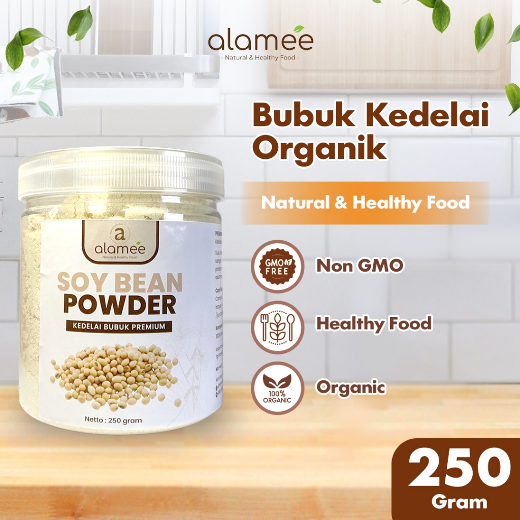 

ALAMEE Bubuk Kedelai Soybean Milk Powder Murni Kacang Kedele Soy Bean Susu 250gr