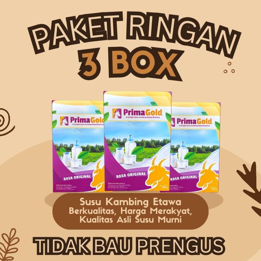 

{BISA COD} PRIMAGOLD SUSU KAMBING 3 BOX 200 GRAM