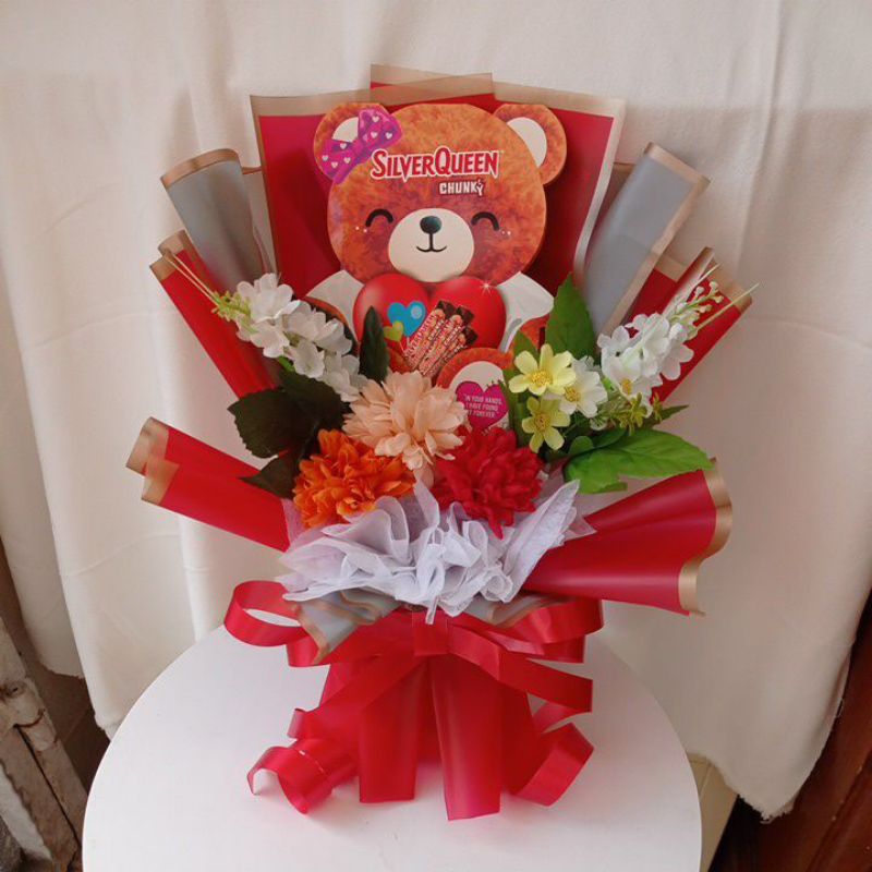 

hampers valentine silver queen bear