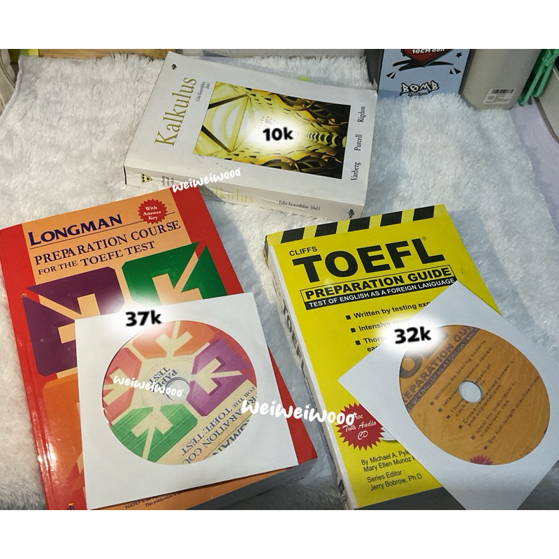 (booked) PRELOVED buku persiapan dan panduan tes toefl (longman dan cliffs)