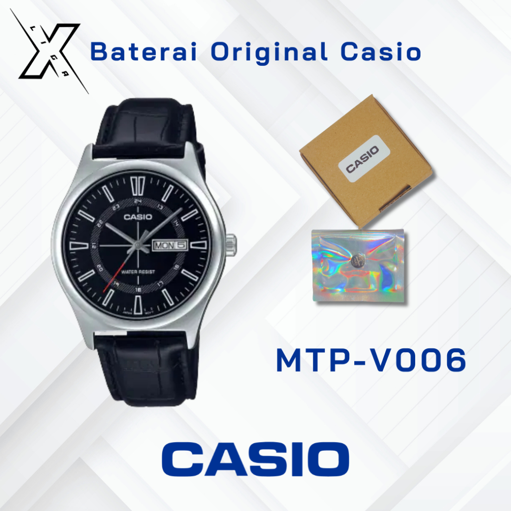 Baterai Jam Tangan Casio MTP-V006 Original