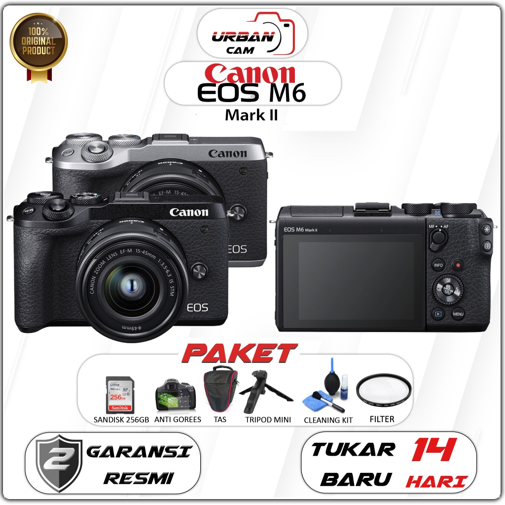 Canon EOS M6 Mark II KIT 15-45MM / CANON EOS M6 MARK II BODY / CANON EOS M6 II /  CANON M6 MARK II