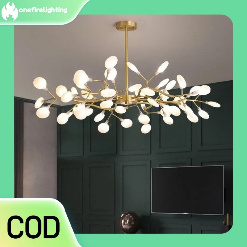 Lampu Gantung Ruang Tamu Lampu Gantung Kunang-Kunang Hangat Kreatif Lampu Kamar Tidur Ruang Makan Mi