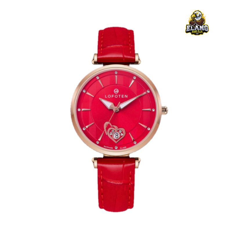 JAM TANGAN WANITA LOFOTEN F-2318L LEATHER STRAP ORIGINAL