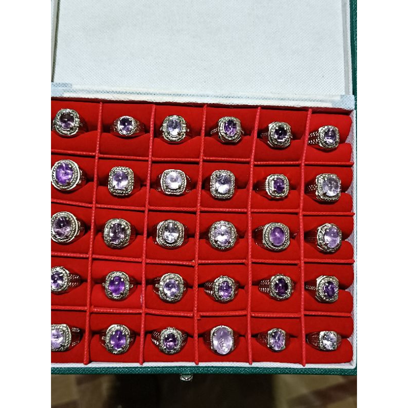 cincin batu kecubung asli