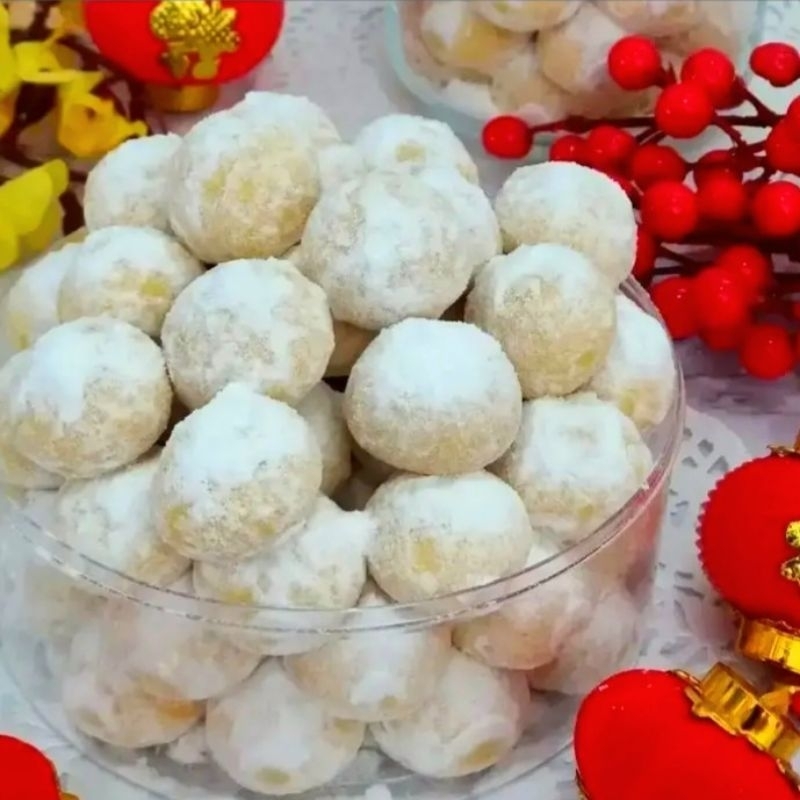 

KUE KERING SNOWBALL - TOPLES MIKA UKURAN 250 gr - HALAL,MURAH,ENAK