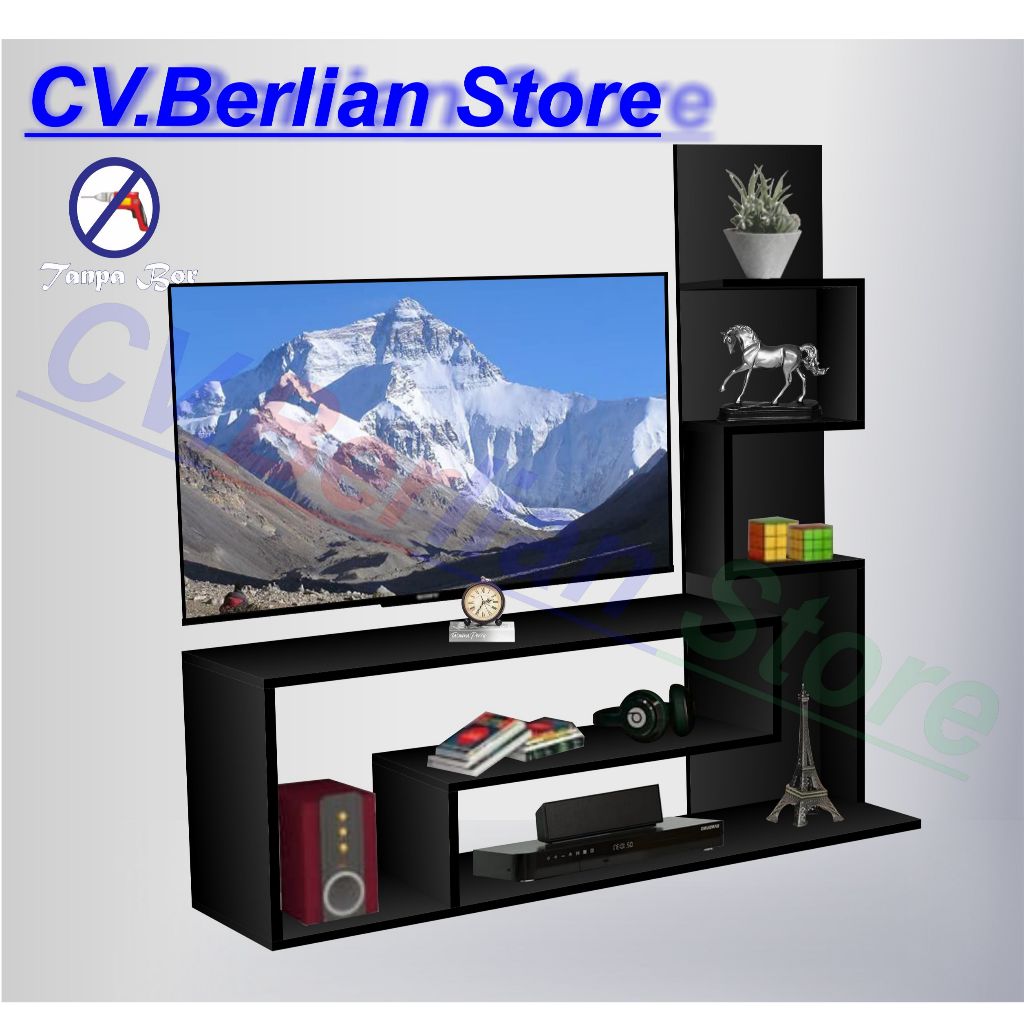 Meja TV kayu TV Serbaguna Rak Tv Minimalis Bufet Tv Minimalis Kayu Modern Murah Tv Rak