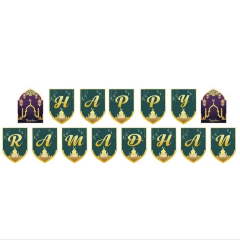 Banner Happy Ramadhan Banner flag Ramadhan