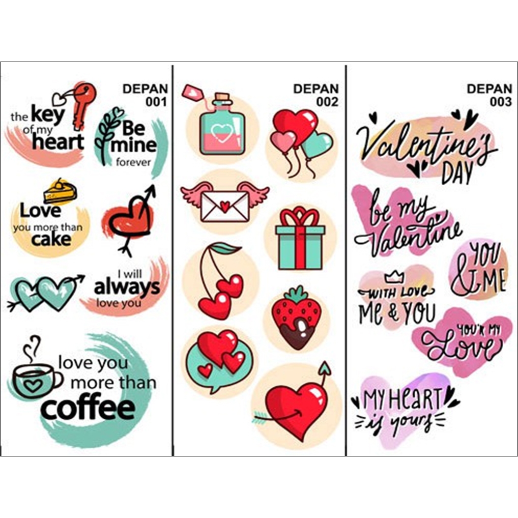 

Edible Creation, Edible Stamp 001-018 ukuran 9x20