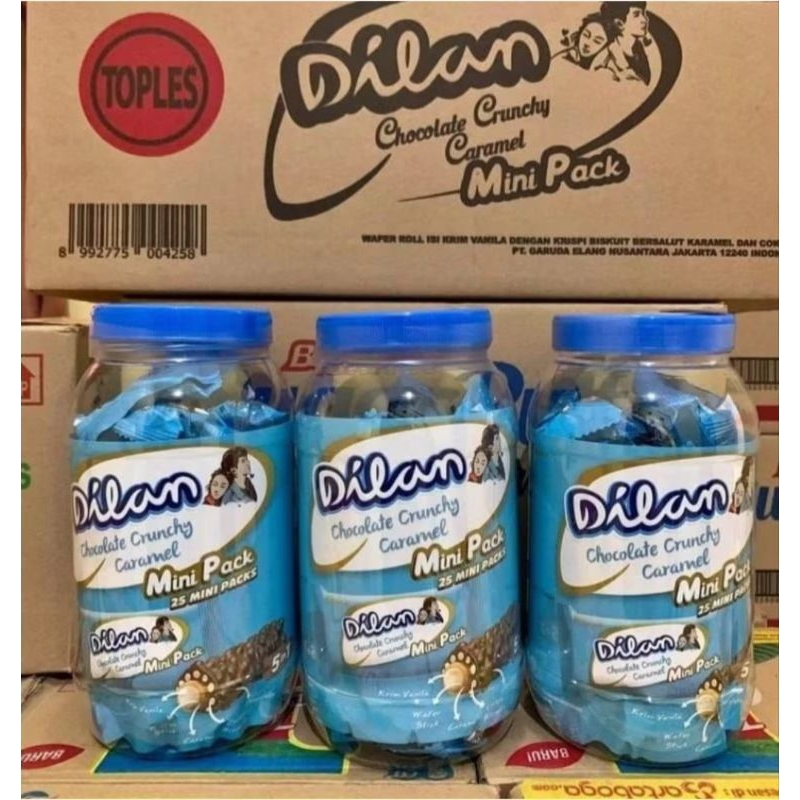 

Coklat Dilan dilan chocolate crunchy toples isi 25
