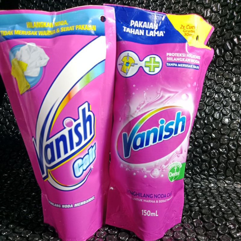 refil vanish pink cair 150 ml kemasan rijek vanish penghilang noda untuk pakaian berwarna