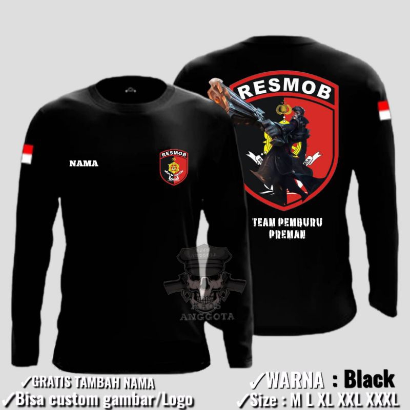 KAOS POLISI RESMOB TERBARU - T SHIRT RESMOB KEREN