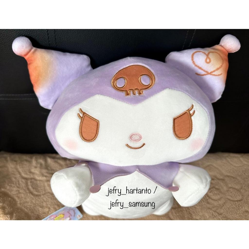 Boneka Kuromi Lying Down Marshmallow BIG Plush Original Sanrio Jepang Furyu Kawaii My Melody Toreba