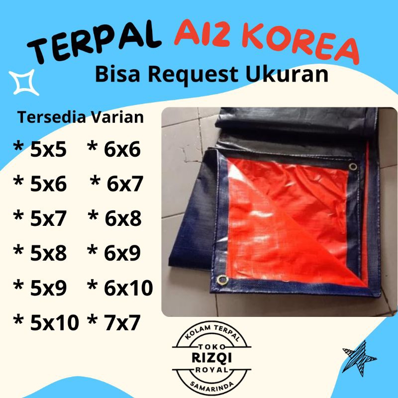 JUMBO TERPAL PLASTIK KOREA A12 | TERPAL KOREA A12 | TERPAL TUTUP PICK UP | TERPAL TRUK