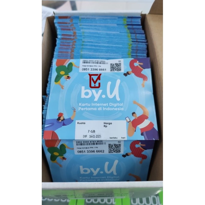 Kartu Perdana Internet by.U BYU 3GB Masa Aktif Selamanya
