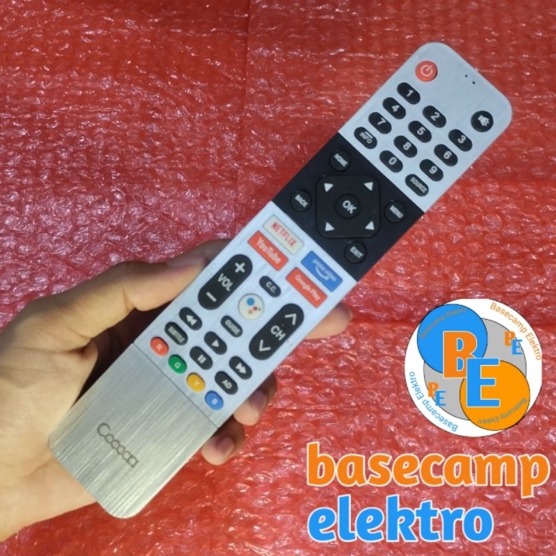 Remote TV COOCAA Android TV Silver Non Voice Remot TV COOCAA Android TV