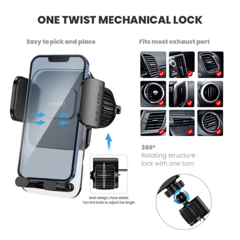 UNEED CAR HOLDER AIR VENT CAR MOUNT PHONE HOLDER