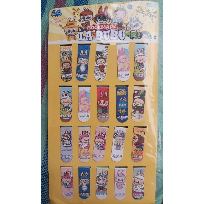 

1 lembar pembatas magnet karakter labubu