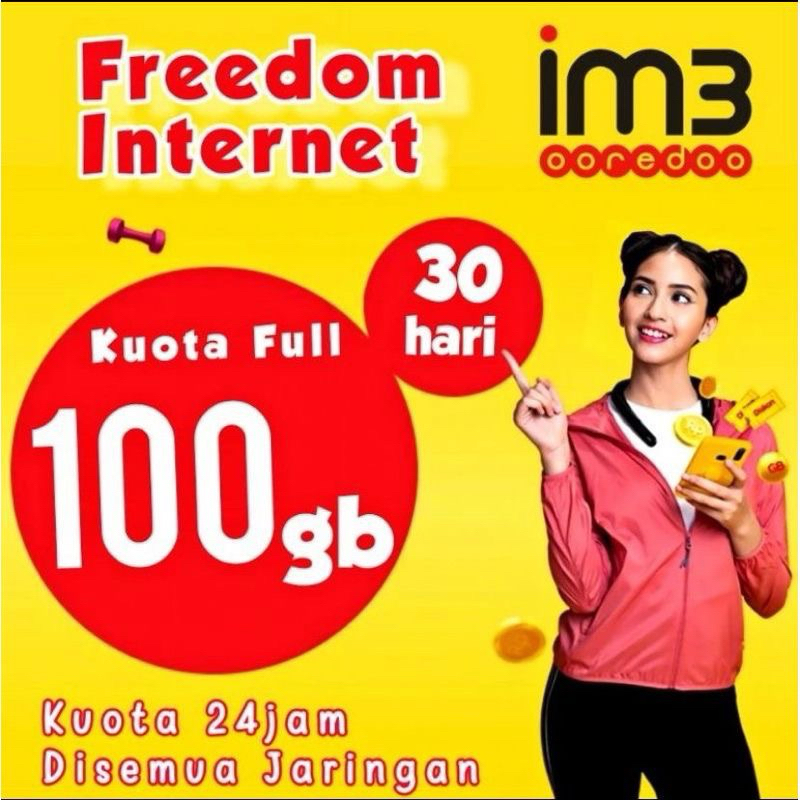 PERDANA INDOSAT 100gb Full