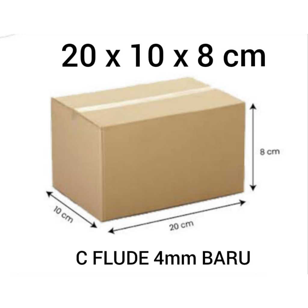 

KARDUS PACKING 20X10X8 CM TEBAL 4MM C-FLUDE SINGLE WALL BOX KARDUS PAKING
