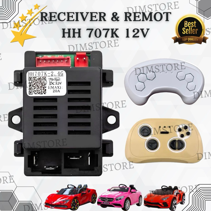 RECEIVER HH 707 12V REMOT RECEIVER MOBIL MAINAN AKI ANAK HH707K-2.4G MESIN MOBIL MAINAN AKI ANAK MOD
